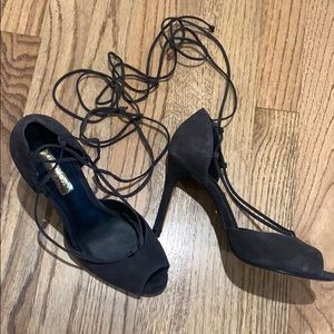 Ralph Lauren suede heels
